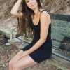 Black Sleeveless Mini Dress - Image 2